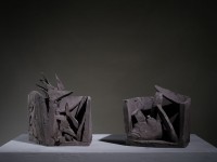 Due paesaggi, 2017terracotta cm.20x20x25